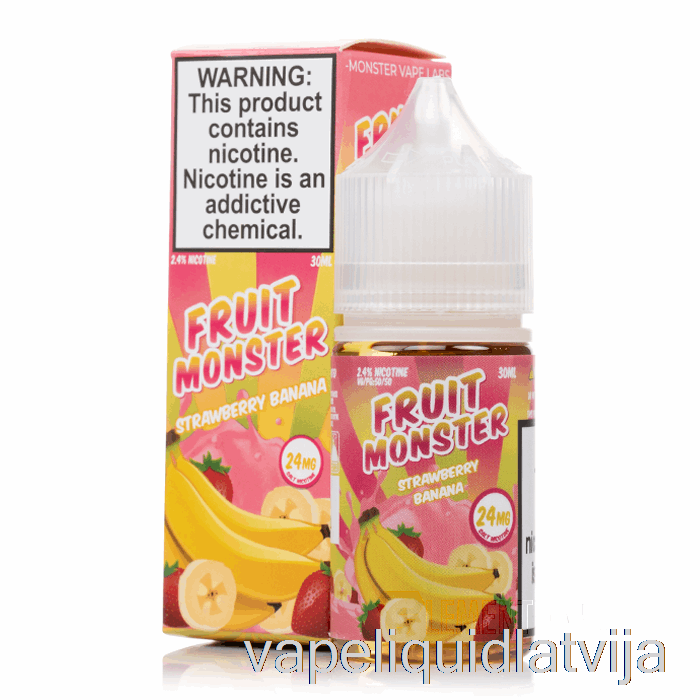 Zemeņu Banāns - Augļu Monstru Sāļi - 30ml 48mg Vape šķidrums